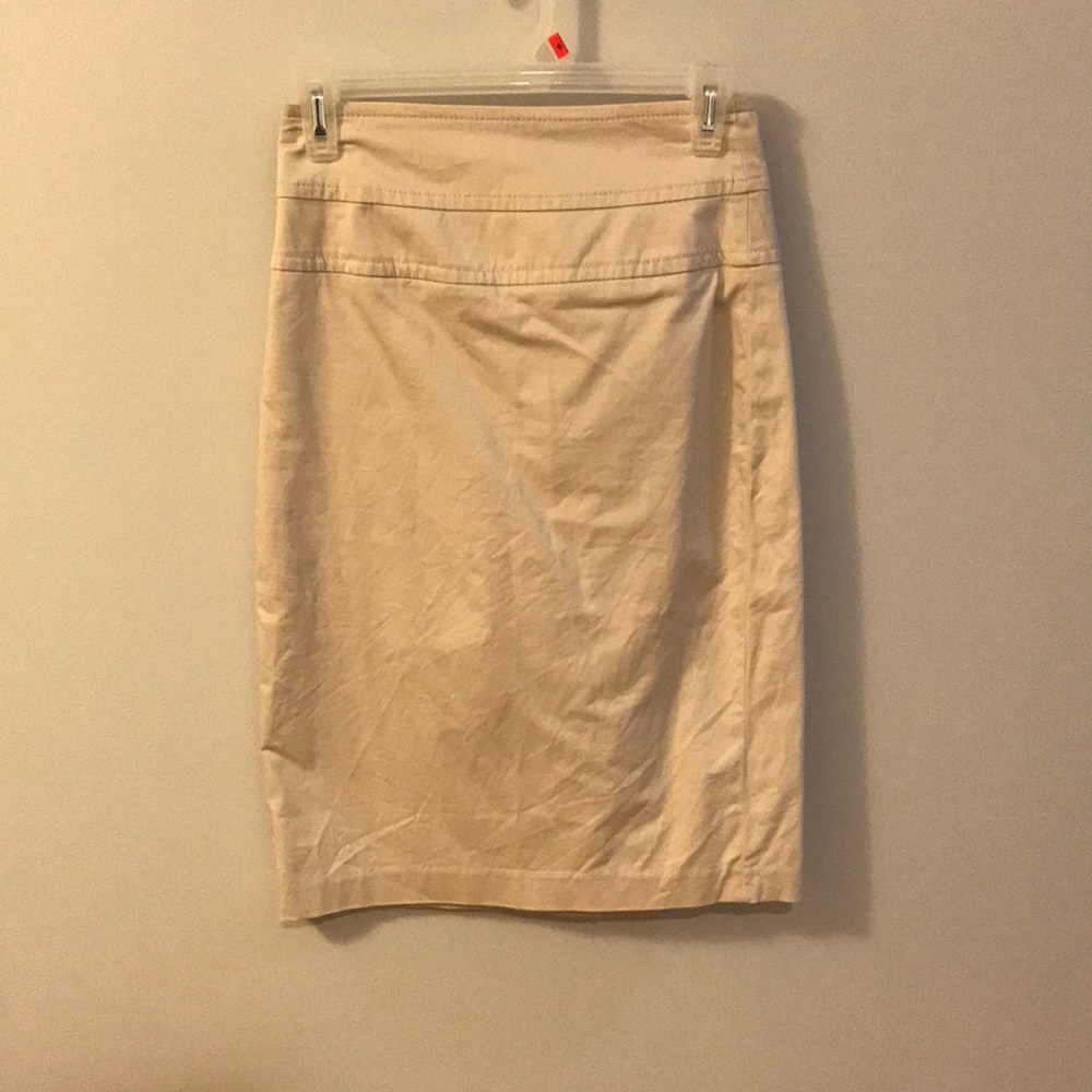 Tan Midi Skirt
